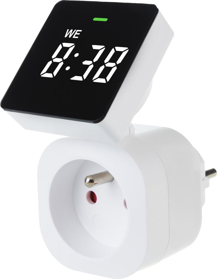 Greenblue gb610 e – digitaler Timer – digitaler Timer – Zeitschaltuhr mit Bildschirm – Timer – max. Laden Sie 16a - IP20 - 8 Programme