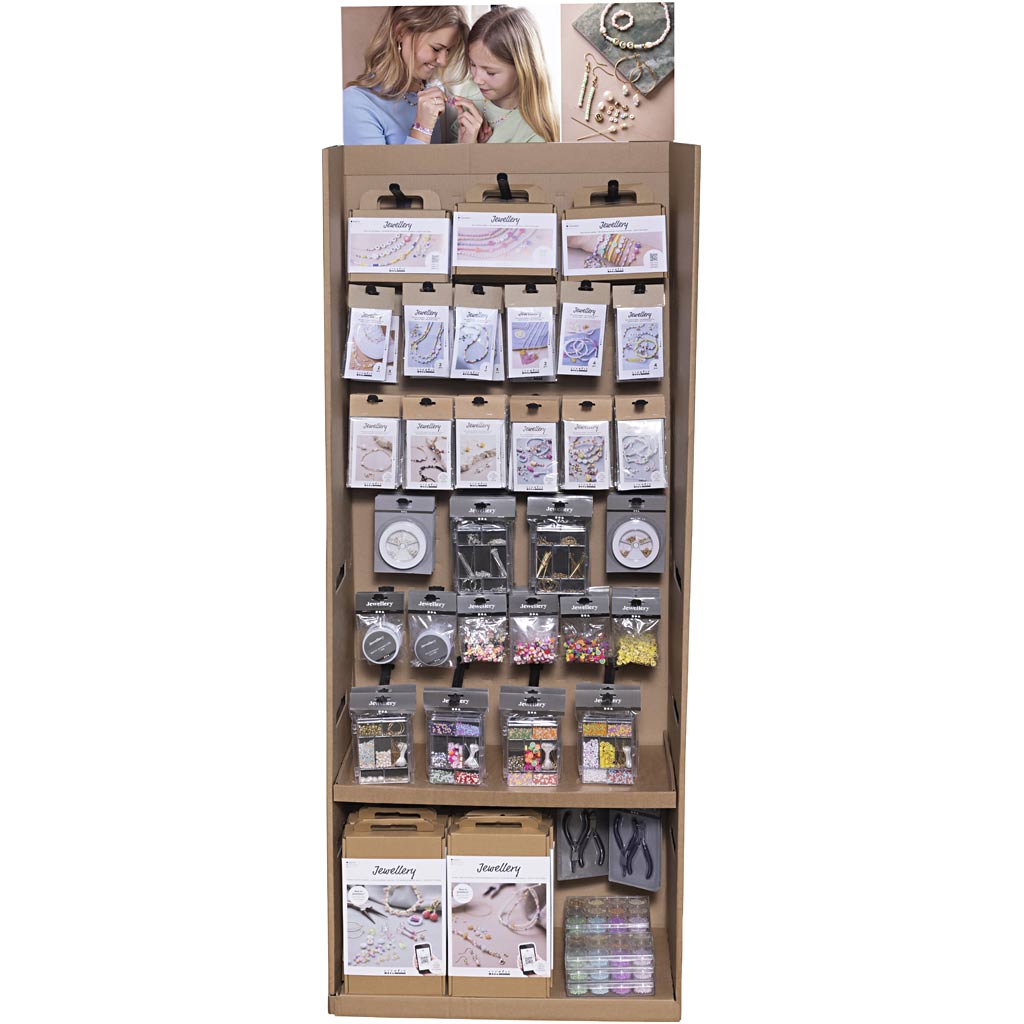 Creativ Company Bodendisplay, Schmuck, Kinder, H: 1584 mm, T: 332 mm, B: 630 mm, 293 Einheiten. 1 Karton