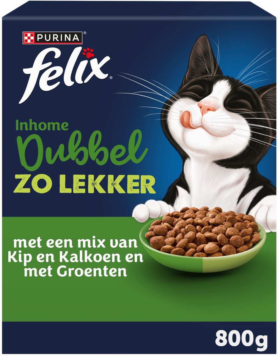 Felix Double Zolekker Inhome – Huhn, Putengemüse – 5 x 800 g