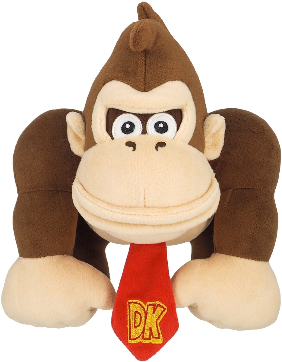 Nintendo Together + Nintendo Together + Super Mario Bros – offiziell lizenziertes Donkey Kong Kuscheltier – 22 cm Plüsch
