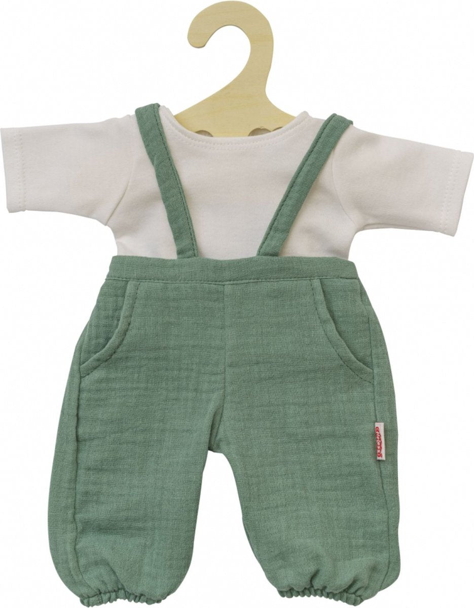 Heless Dolls Dungarees Green, 28-35 cm