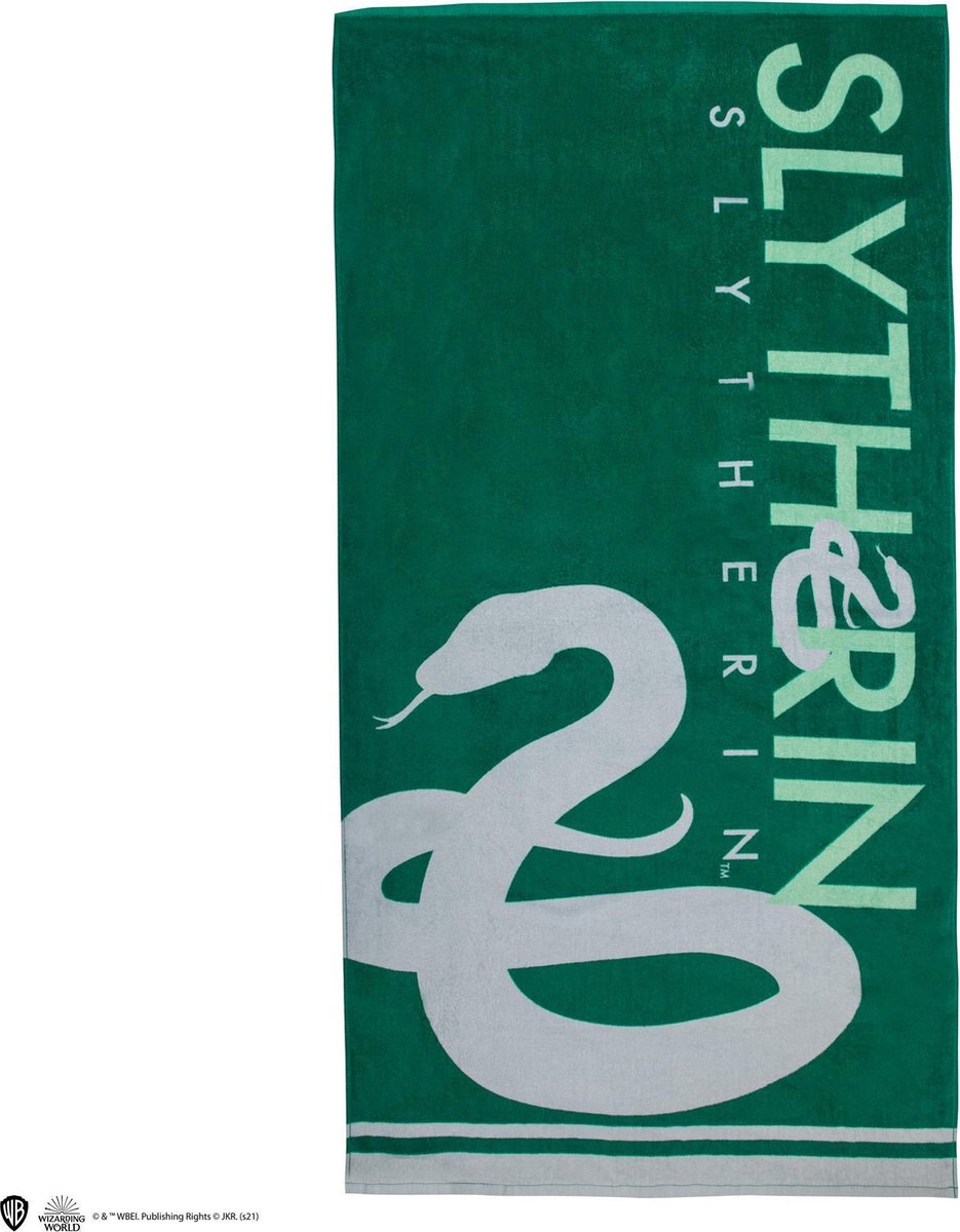 Cinereplicas Harry Potter Badetuch Slytherin 140 x 70 cm grün