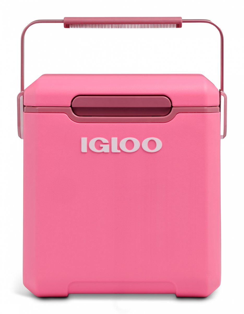 Igloo Tag-a-Long Too Highrise-Kühlbox – isoliert – auslaufsicher – Deckelverriegelung – Pink