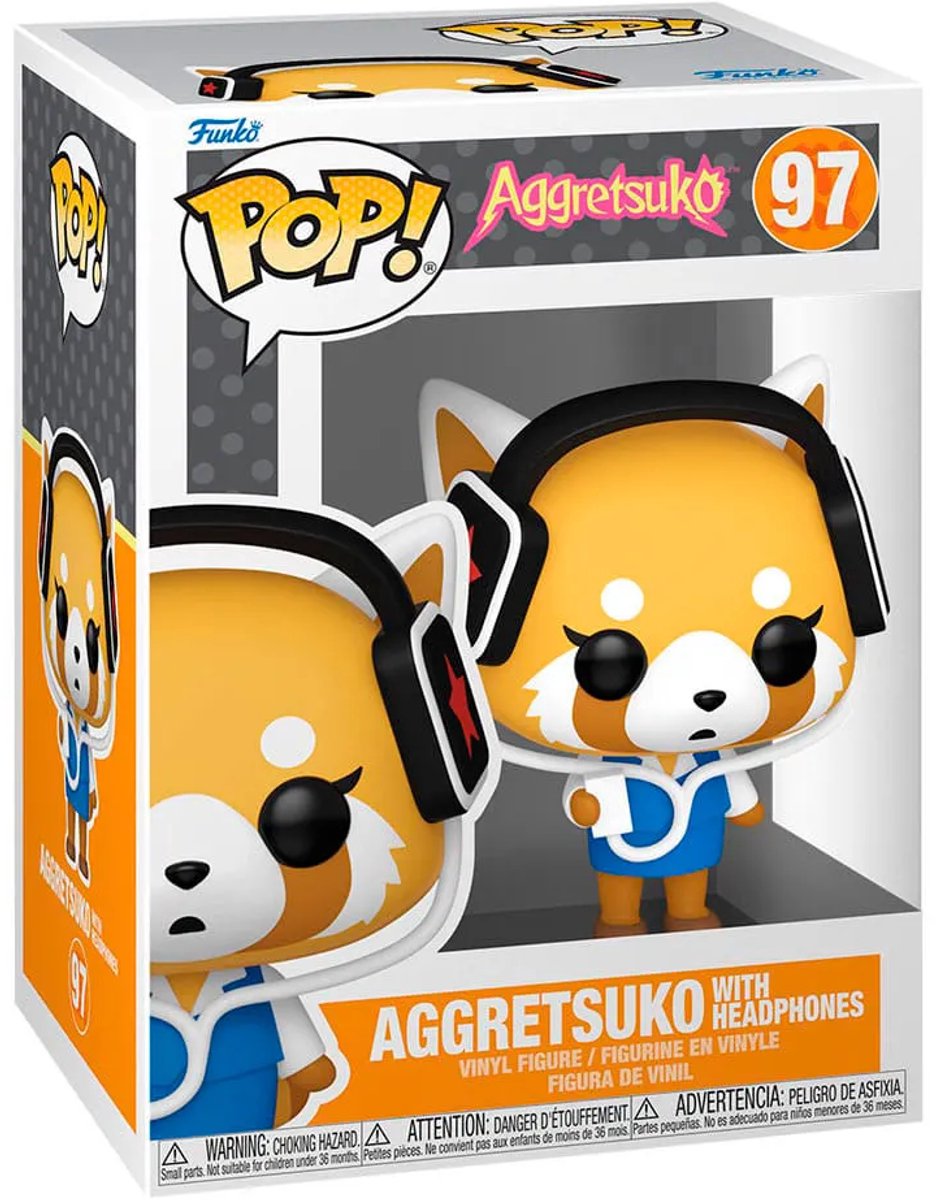 Funko-Pop! Animation: Aggretsuko – Aggretsuko mit Kopfhörern #97