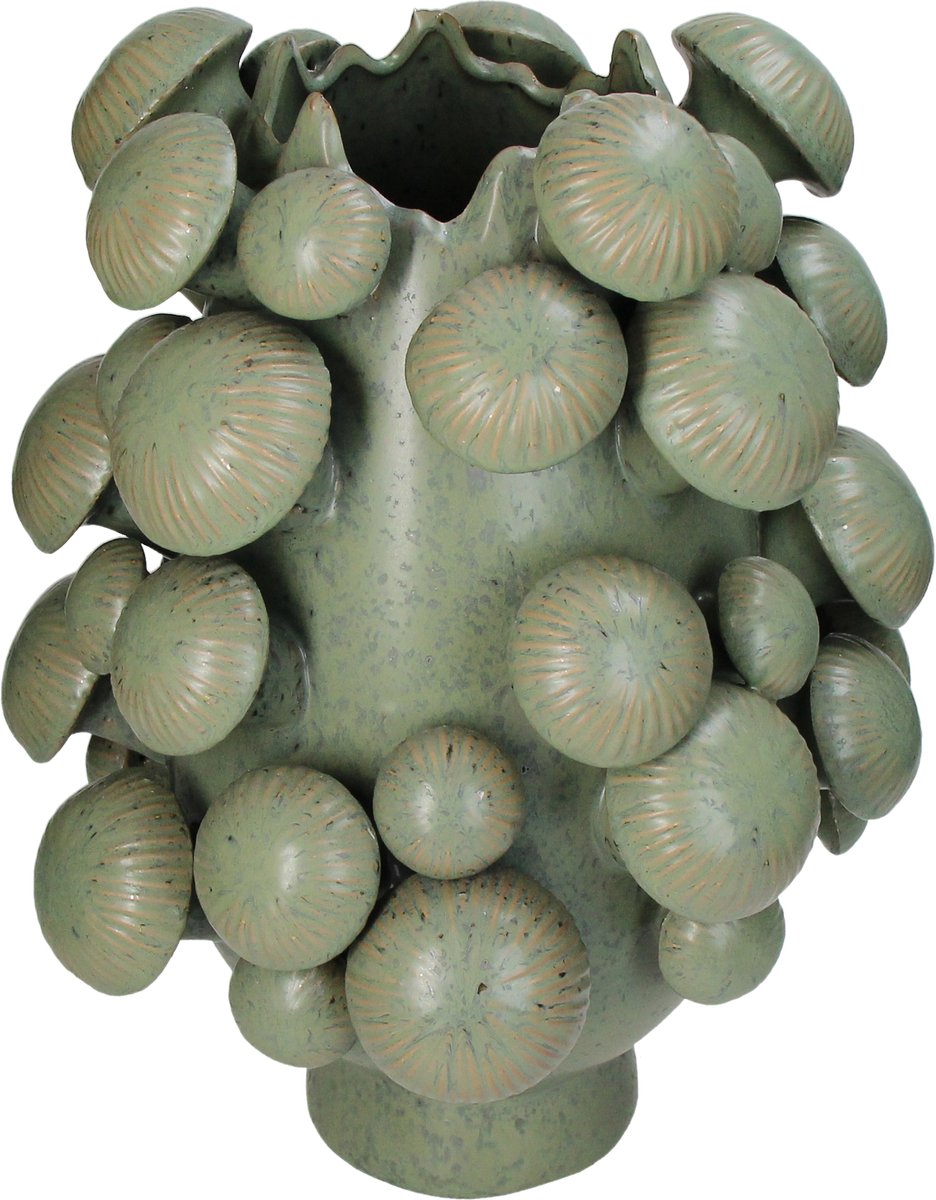 HD Collection Vase Steingut grün 30,5x29,5x40,5cm