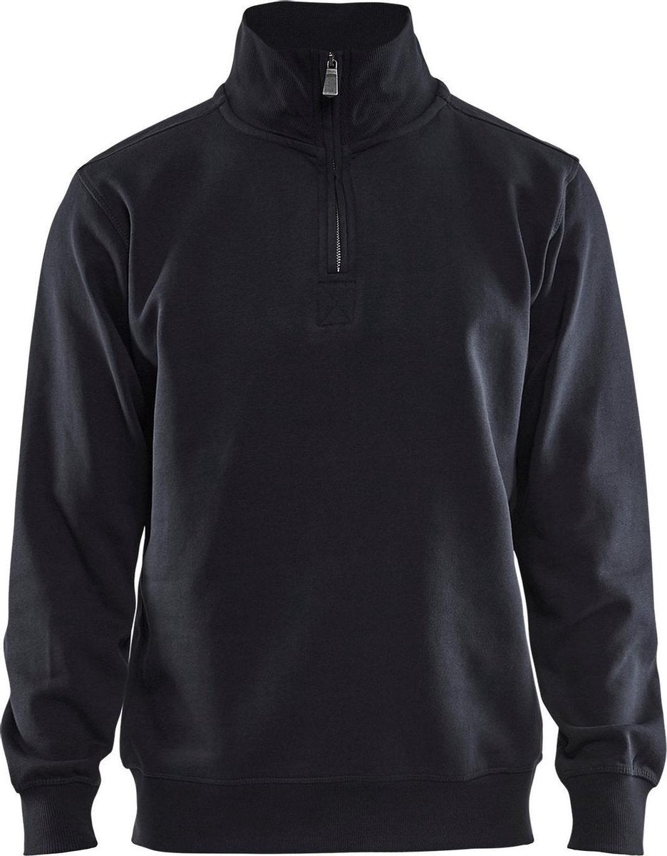 Brandless Sans Marque Blaklader Sweatshirt Jersey 1 2 Reißverschluss 3365-1048 – Schwarz – XXL