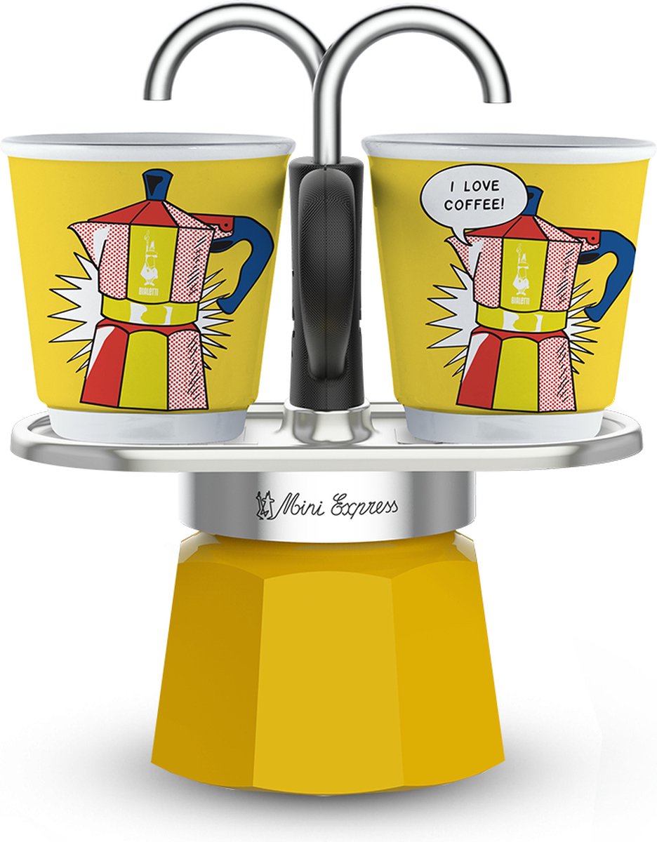 Bialetti Mini-Expresskrug mit 2 Tassen – 2 Tassen