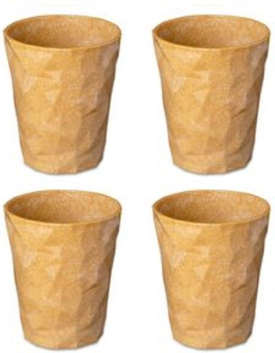 Koziol Trinkbecher, 0,25 l, 4er-Set, Bio, Holzfasern - | Clubs 2.0