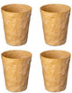 Koziol Trinkbecher, 0,25 l, 4er-Set, Bio, Holzfasern - | Clubs 2.0