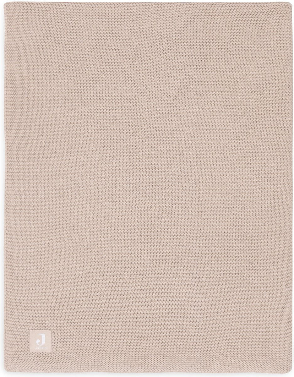 Jollein - Kinderbettdecke 75x100cm - Kinderbettdecke, Kinderbettdecke, Babydecke - Basic Knit - Basic Knit - Wildrosa