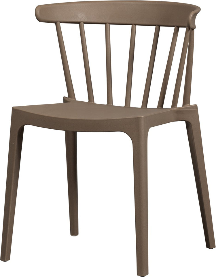 Woood Bliss Esszimmerstuhl Gartenstuhl – Pflanzenfaser – Braun – 75 x 52 x 53