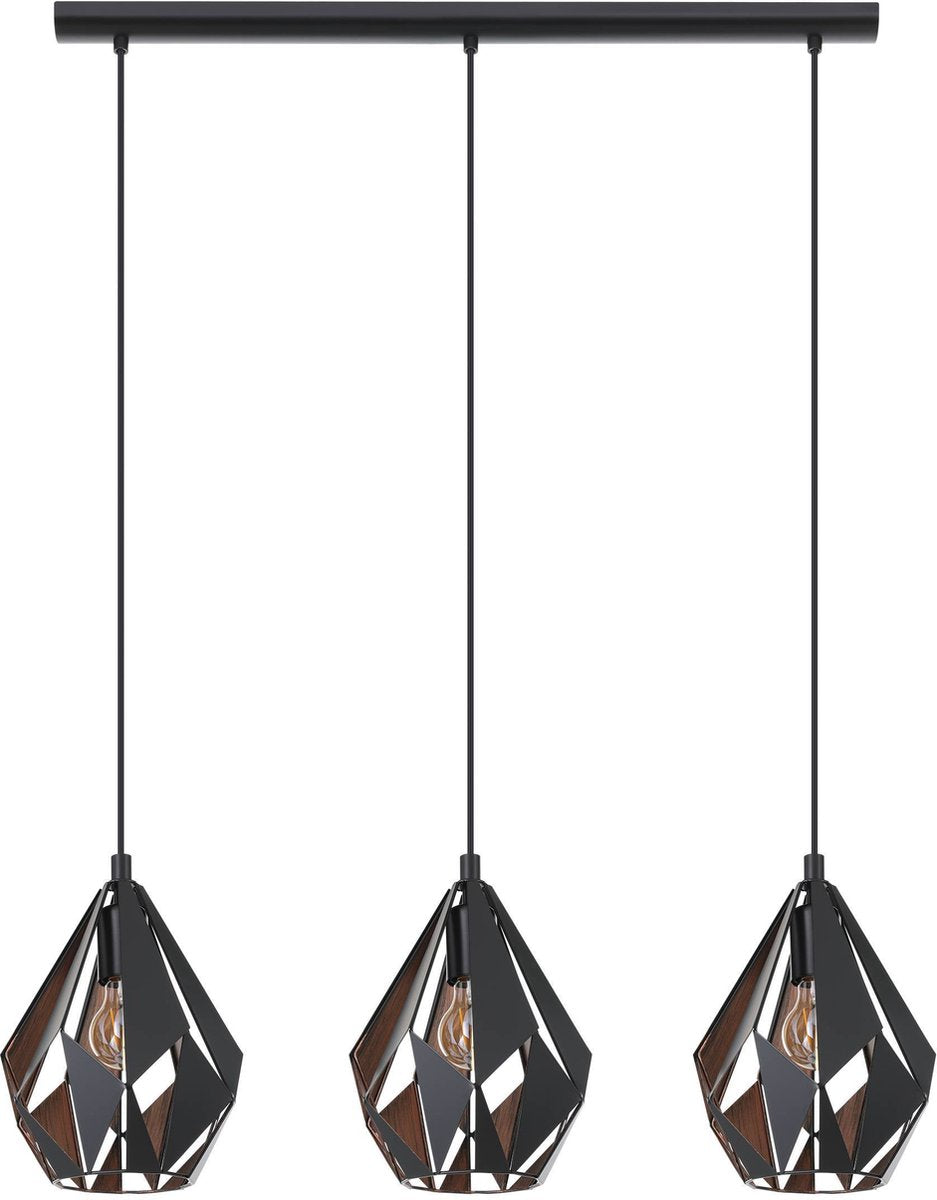Eglo Carlton 1 Hängelampe – E27 – 80,5 cm – schwarzes Kupfer