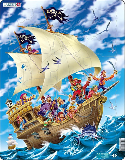 Selecta Larsen Line Puzzle Das Piratenschiff, 30 ..