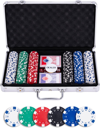 Pokerset im Silberetui - 300 Chips