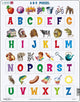 Larsen ABC mit Bildern – Puzzle – Lesen lernen – Alphabet – Lernpuzzle für Kinder – 26 Teile – hergestellt in Norwegen – extra dicke 2,5 mm Teile – Tablett mit festem Rand