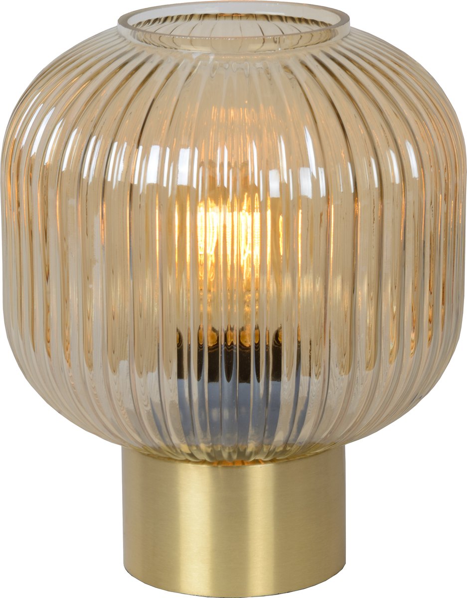 Lucide Maloto - Tischlampe - ø 20 cm - 1xe27 - Bernstein