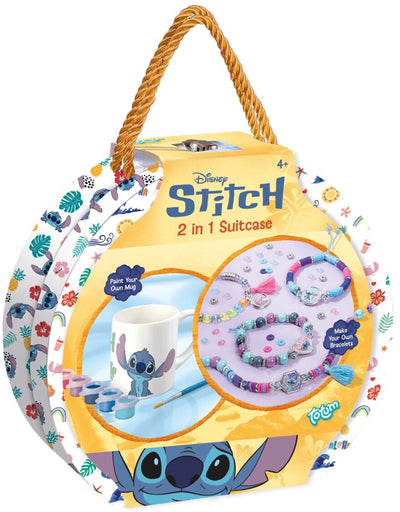 Totum Disney Bastelkoffer nähen, Armbänder basteln und eine Tasse bemalen – Geschenktipp zum Basteln ab 4 Jahren – Kreatives Spielzeug für Jungen und Mädchen ab 4 Jahren