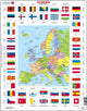 Selecta Larsen Map Europe mit Flaggen, 70..