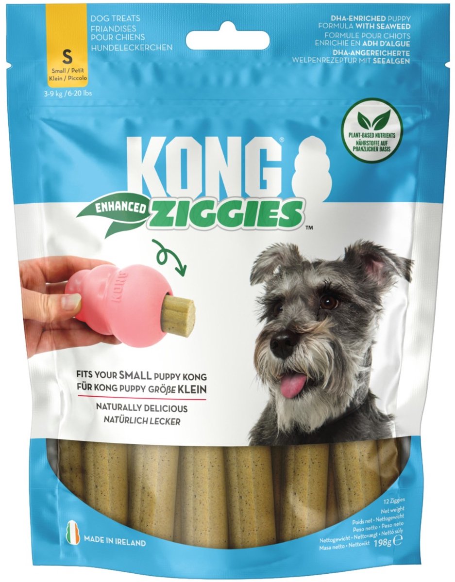 Kong Ziggies Puppy – Hundesnacks – Natur 198 g 12 Stück s