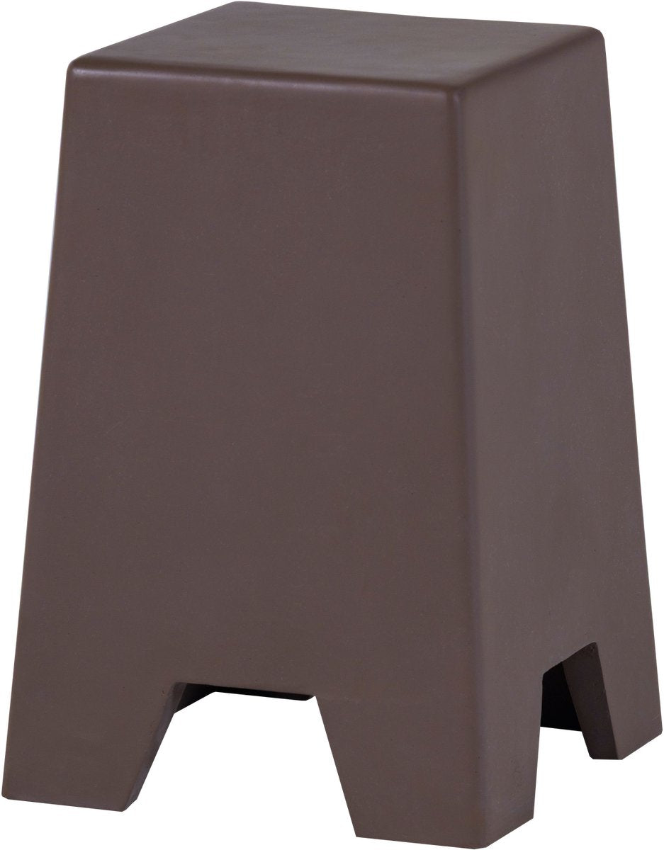 Woood Zina Beistelltisch hoch – Zement – Braun – 51 x 36 x 36