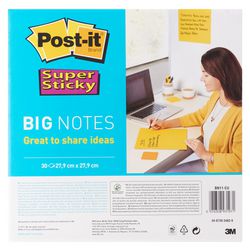 Super Notes Post-it Super Sticky 279x279mm gelb