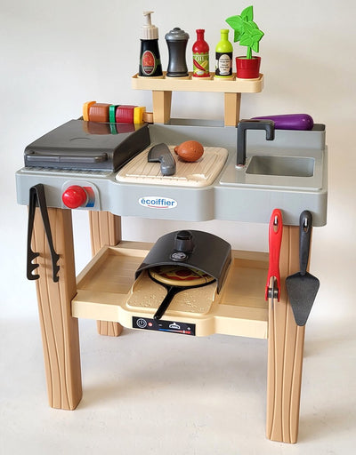 Ecoiffier Sommerküche mit Grill- und Pizzaofen, 27dlg.