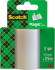 Scotch® Magic™ Klebeband, Nachfüllpackungen, 19 mm x 25 m, 3 Rollen Karton