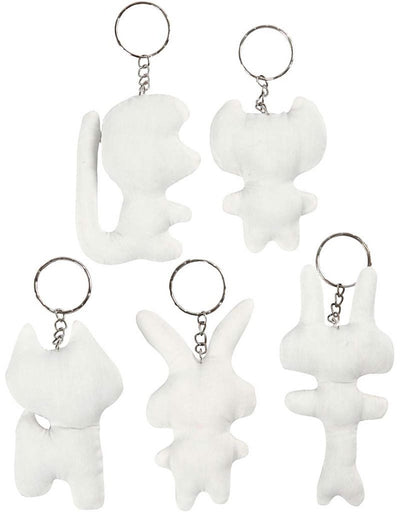 Kreativfirma Fabric Animals Schlüsselring, 5st.
