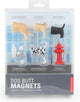 Kikkerland Hunde-Derrières-Magnete – Kühlschrankmagnete – Set mit 6 Stück