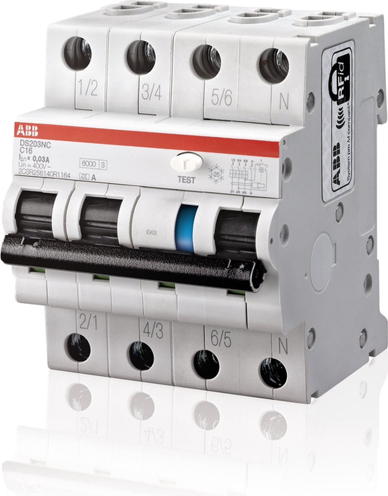 Busch-Jaeger ABB System Pro M kompakter Fehlerstrom-Schutzschalter – 2csr256140r1254 – e2v6g