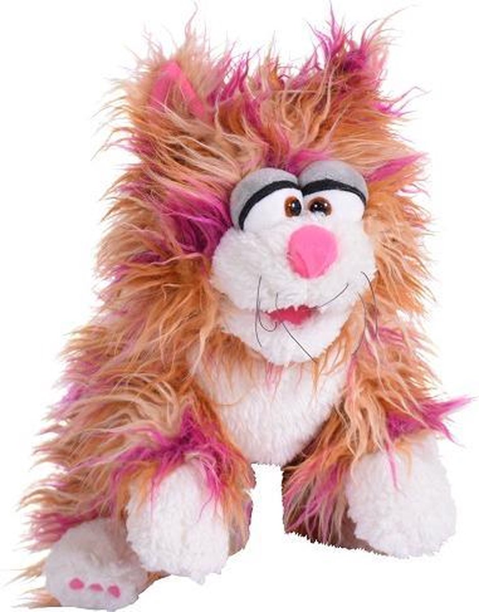 Living Puppets Handpuppe 32 cm gefleckte Katze Bauchrednerpuppe