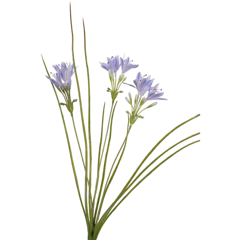 Kunstrasen aus der Roberts-Kollektion mit blauen Blumen, 75 cm