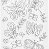 Creativ Company Malleinwand mit Druck, Schmetterlinge, D: 1,6 cm, Größe 24x30 cm, 360 g, 1 Stück