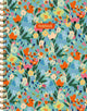 Spiralbuch mit bemalten Blumen, groß (Linien) Notizbuch mit bemalten Blumen, Carnet à Spirale (ligné)
