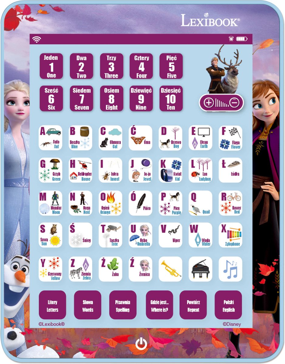 Lexibook Frozen Tablet für zweisprachigen Unterricht (pl en)