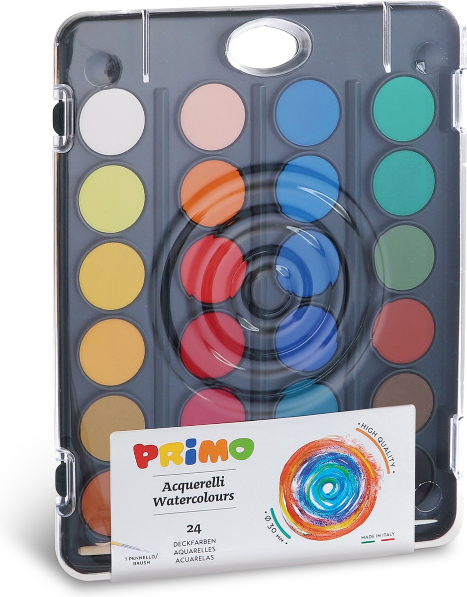 Primo - Aquarell mit Pinsel 24 Farben