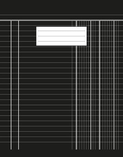 Kangaro Buchhaltungsnotizbuch – 210 x 165 mm – 70 g chlorfreies Papier – Schwarz – K-5517