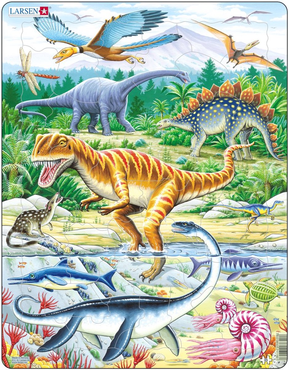 Selecta Larsen -Pluzztiere - Dinosaurus, 35st.
