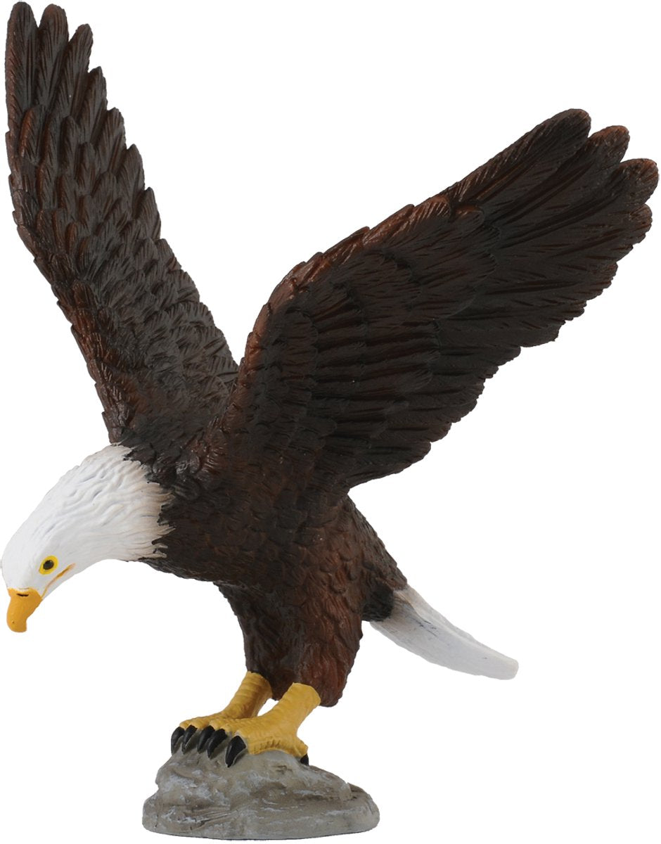 Collecta-Figur – Amerikanischer Weißkopfadler – (m) – wilde Tiere – handbemalt – Miniatur
