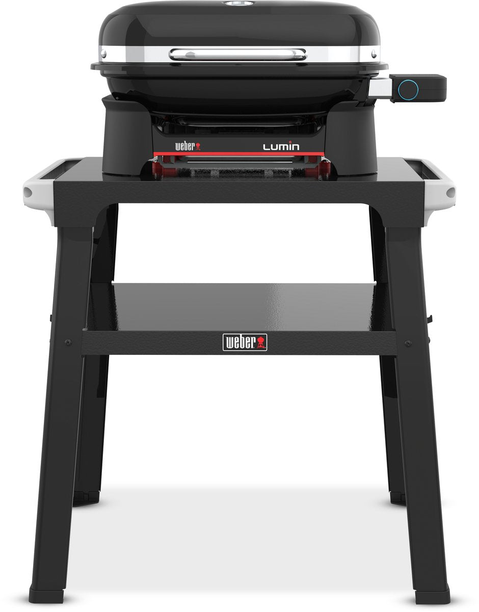 Weber Lumin Compact mit Sockel, schwarzer Grill