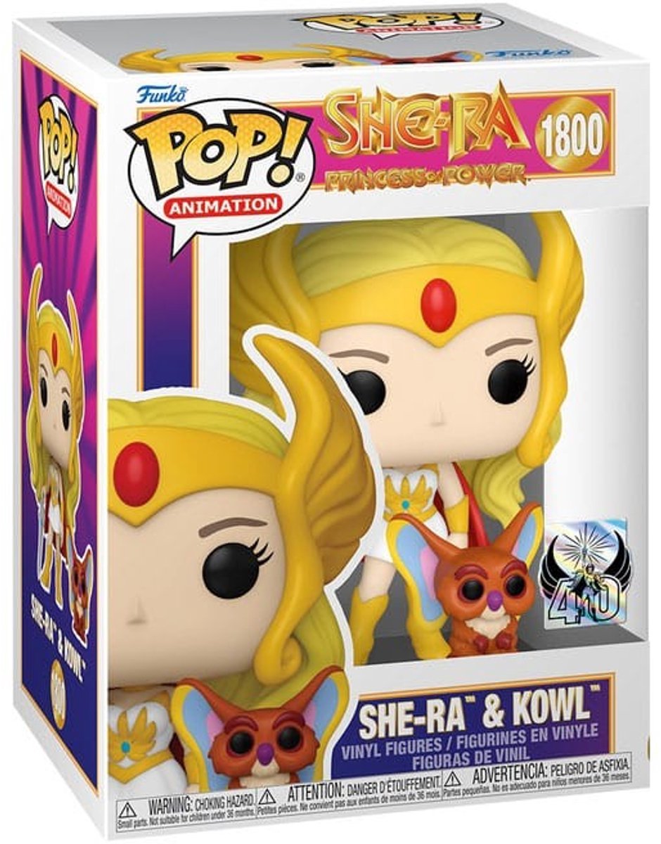 Funko Masters of the Universe She-ra – She-ra mit Kowl Vinylfigur 1800 Unisex Pop! - mehrfarbig - Standard