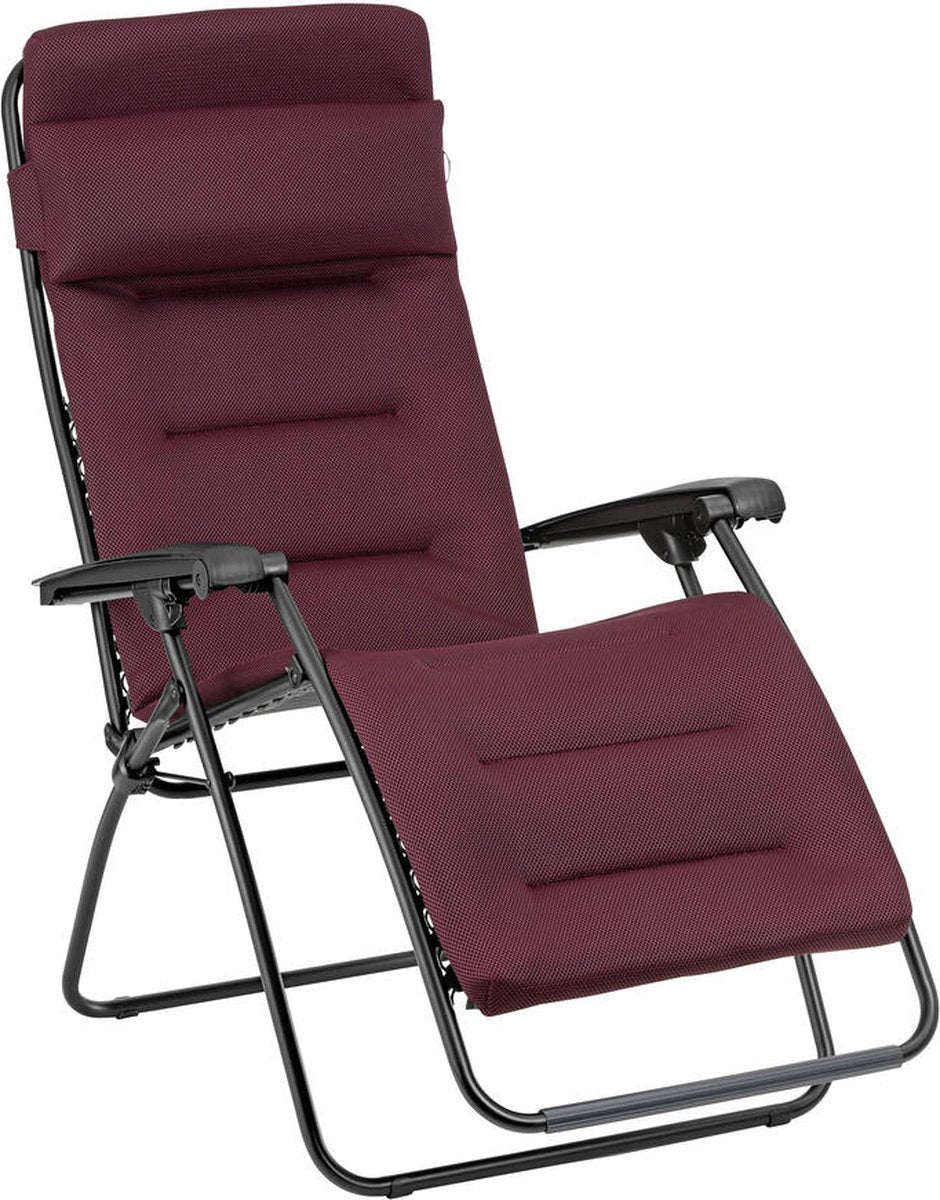 Lafuma RSX Clip Aircomfort – Entspannungssessel – verstellbar – faltbar – Schwerelosigkeit – Bordeaux