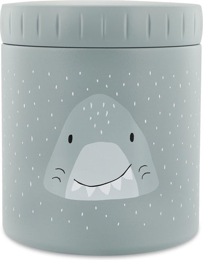 Trixie Thermosbehälter - mr. Shark - Thermo-Lunchpot für Kinder - 500 ml - Lunchbox aus Edelstahl - Blau