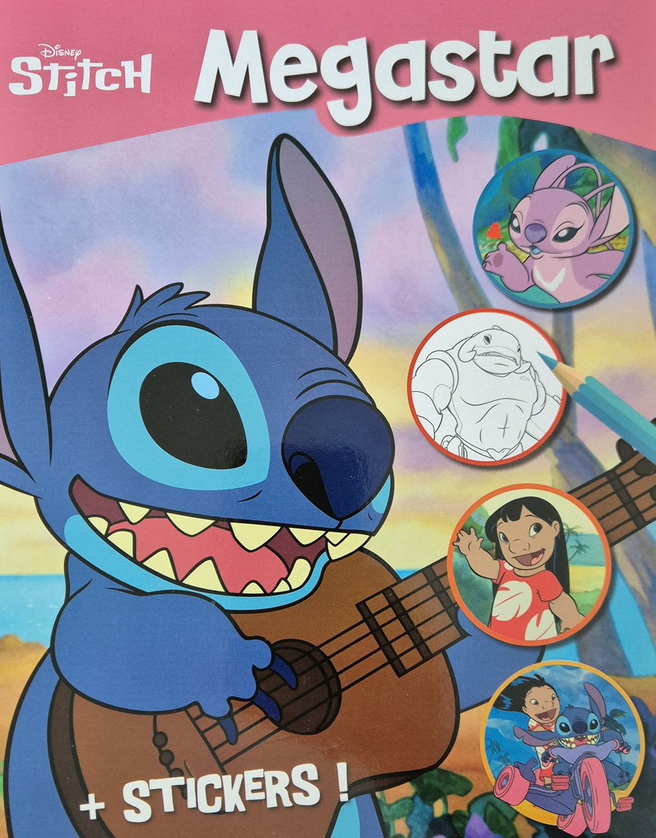 Disney Stitch Megastar Malbuch mit Aufklebern