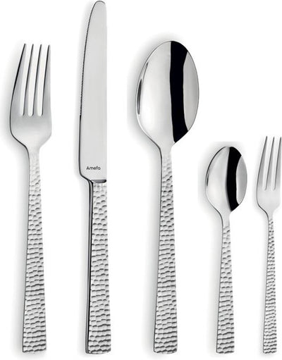 Amefa Felicity – 30-teiliges Besteckset – inklusive Gebäckgabeln – für 6 Personen – Silber
