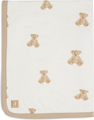Jollein Babydecke, Krippenjersey, 75 x 100 cm – Teddybär