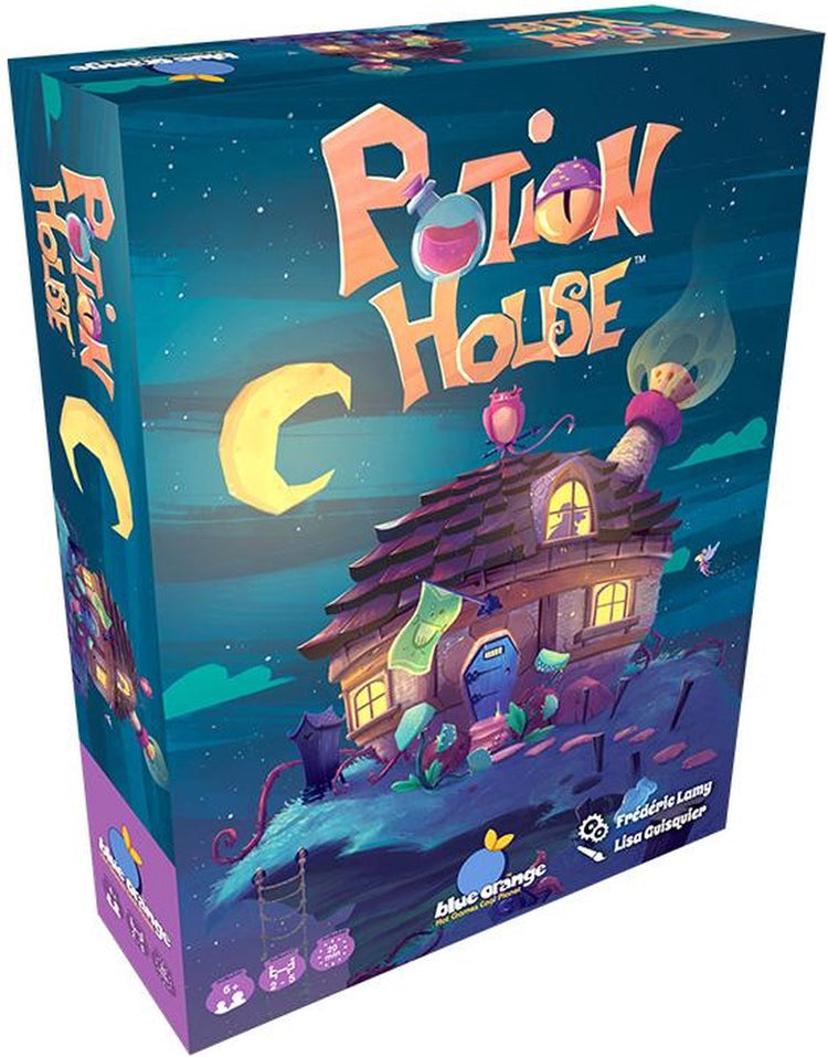 Geronimo Spiele Blau Orange Spiele - Trankhaus - Geschicklichkeitsspiel - Familienspiel - 2-5 Spieler - Geeignet ab 5 Jahren