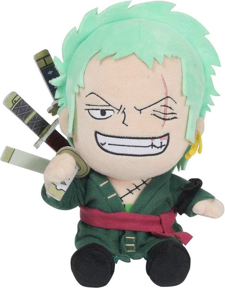 One Piece Sakami Merchandise – Roronoa Zoro 25 cm Plüsch-Kuscheltier – mehrfarbig