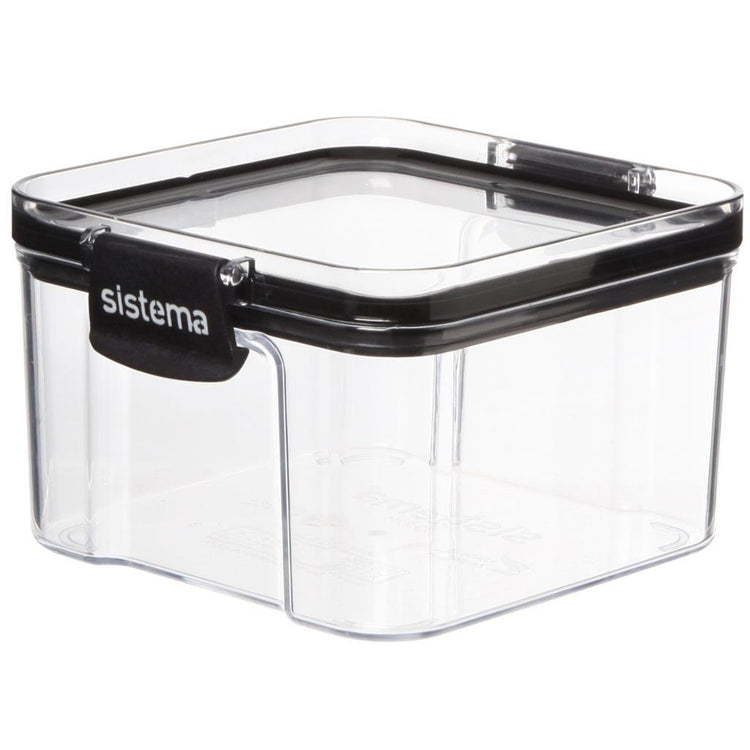 Sistema Sistema Stock Box Tritan Square 460 ml transparent schwarz