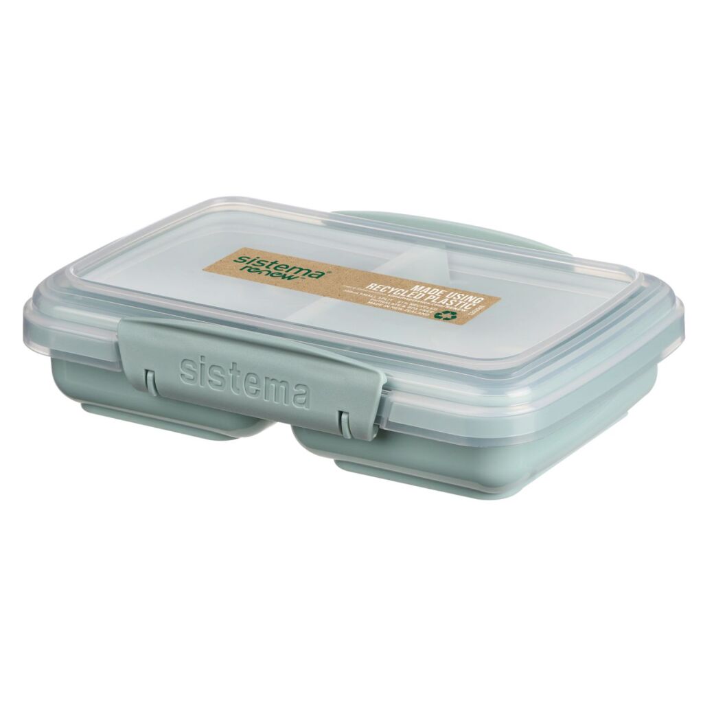 Sistema Sistema Snack Take Box 2 Fächer 350 ml Assorti Blau Blau